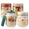DIMBRAH Overnight Oats Containers with Lids16oz Glass Jars with Lids Set Of 4 Practical Oatmeal Container to Go Chia Seed Pudding Jars Baby Food Containers