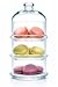 Ums 3 Tier Glass Jars with Lid Cookie Jar Candy Jars for Candy Buffet Apothecary Jars Kitchen Bathroom Organizers and Storage