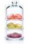 Ums 3 Tier Glass Jars with Lid Cookie Jar Candy Jars for Candy Buffet Apothecary Jars Kitchen Bathroom Organizers and Storage