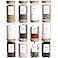 HHMJSM 12 Pcs Glass Spice Jars With Bamboo Airtight Lids 8oz Thicken24mm Spice Containers With 148 Minimalist Preprinted Waterproof Spice Labels Kitchen Empty Small Storage Jars For Seasoning Herb