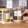 HHMJSM 12 Pcs Glass Spice Jars With Bamboo Airtight Lids 8oz Thicken24mm Spice Containers With 148 Minimalist Preprinted Waterproof Spice Labels Kitchen Empty Small Storage Jars For Seasoning Herb