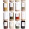 HHMJSM 12 Pcs Glass Spice Jars With Bamboo Airtight Lids 8oz Thicken24mm Spice Containers With 148 Minimalist Preprinted Waterproof Spice Labels Kitchen Empty Small Storage Jars For Seasoning Herb