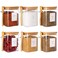 HHMJSM 6 Pcs Square Glass Jar with Bamboo Lid and Spoon 27 oz Large Sugar Container with 148 Kitchen Pantry Spice Jar Labels Preprinted Glass Containers with Wooden Lids Hold Coffee Tea Candy