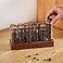 TREELF Coffee Bean StorageCoffee Storage Container with Walnut Solid Wood BaseCoffee Bean Container12 Tubes Single Dose with Wooden HolderType 1