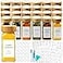 AISIPRIN Glass Spice Jars with 398 Labels 24 pcs 4oz Spice Containers with Bamboo Lids Square Spice Bottles With Shaker LidsSpice Organization for CabinetDrawerRackSeasoning Organizer