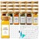 AISIPRIN Glass Spice Jars with 398 Labels 24 pcs 4oz Spice Containers with Bamboo Lids Square Spice Bottles With Shaker LidsSpice Organization for CabinetDrawerRackSeasoning Organizer