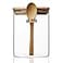 MOLADRI 15 oz450 ml Glass Storage Canister with with Airtight Lid Cute Clear Decorative Container Jar with Wooden Spoon for Coffee Spice Candy Salt Cookie Condiment Sugar Matcha Tea Overnight Oats