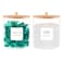 TIPGO Glass Jars for Laundry Room Organization Laundry Pods Container with 27 Labels Detergent Holder with Bamboo Lid Cute Storage Jars Set of 2