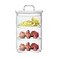 Cicano Glass Storage Jars with LidsMultiTier Stackable Containers Kitchen Food Canisters Sweets Canning Glass Jar 3Tier