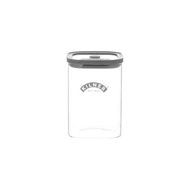 Kilner Fresh Storage Jar 1 Litre Glass Food Container with Vacuum Seal Lid BPAFree Glass Airtight Stackable EasyPour Design Ideal for Tea Coffee Sugar More