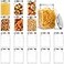 Bekith 16 Pack Clear Plastic Jars with Lids 16 OZ WideMouth Refillable Storage Containers Square Empty Plastic Storage Jars for Dry Food Candy Cookie Peanut Butter Honey