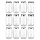 novelinks 32 oz Mason Jars with Plastic Lids 12 Pack Large Plastic Salad Jars with Lids 32oz Reusable Spice Containers Kitchen Jars for Pantry Organization 12 PackSilver