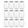novelinks 32 oz Mason Jars with Plastic Lids 12 Pack Large Plastic Salad Jars with Lids 32oz Reusable Spice Containers Kitchen Jars for Pantry Organization 12 PackSilver