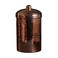 Sertodo Copper Kitchen Canisters Polished 1 Quart Capacity Elegant Functional Storage Hammer Polished for Shine Durability EcoFriendly Recycled Copper Timeless Elegance for Your Kitchen