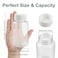vipolish 12 PCS 100 ML 33 OZ Plastic Clear Bottles Empty Container with White Screw Cap Solid Powder Case Refillable Storage Holder Sample Jar for Dispense Different Items