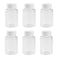 vipolish 12 PCS 100 ML 33 OZ Plastic Clear Bottles Empty Container with White Screw Cap Solid Powder Case Refillable Storage Holder Sample Jar for Dispense Different Items