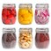 ComSaf 6Pack 25oz Round Glass Mason Jars with Lids Airtight Canning Jars for Preserving Pickling MultiPurpose Storage Containers for Kitchen Bathroom Laundry Ideal Housewarming Gift Set