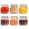 ComSaf 6Pack 27oz Square Glass Pantry Canisters Aesthetic Food Storage Jars for a Full Makeover Modular Containers for Coffee Sugar Cookies Snacks Spices