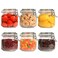 ComSaf 6Pack 27oz Square Glass Pantry Canisters Aesthetic Food Storage Jars for a Full Makeover Modular Containers for Coffee Sugar Cookies Snacks Spices