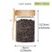 LEAVES AND TREES Y Glass Jar with Screw Lid and Spoon 6 Pack16 OZ Tea Containers for Loose Leaf Tea Salt and Sugar Containers for Countertop Yogurt Jars for Overnight Oatmeal