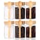 LEAVES AND TREES Y Glass Jar with Screw Lid and Spoon 6 Pack16 OZ Tea Containers for Loose Leaf Tea Salt and Sugar Containers for Countertop Yogurt Jars for Overnight Oatmeal