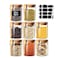 Yalucky Spice Jars with Label 7oz Glass Storage Containers with Lids and Spoon Small Glass Jars for Overnight Oats Cereal Containers Storage Meal Prep Jars for Sugar Yogurt Chia Pudding Salt Candy 8pc