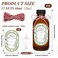 CZBRO 12 Pack 2 oz Vanilla Extract Bottles with Black Poly Cone Caps and 12 Pcs Vanilla Extract Stickers 60ml Boston Round Sample Bottles for Homemade Vanilla Extract Essential Oils Herbal Medicine 2o