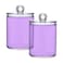 Zhirexin Lavender Solid Color 2PC Airtight Transparent Plastic Storage Jar Food Storage Container Glass Can Store Candy Salt Coffee Beans With lid Easy To Use