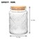 BEWAVE Vintage Glass Jar 24oz Food Storage Containers Clear Mason Jars With Airtight Lid for Kitchen CounterCoffee Tea Sugar Candy 2 Pack