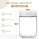 NETANY 6pack 16oz Glass jars with Airtight Lids Overnight Oats Containers with Lids Wide mouth Mason Salad jars Glass Food Storage Containers for Snacks Yogurt Spice SugarWhite