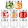 GUEQUITLEX Glass Mason Jars With Lids Genuine Preserve Jar 8oz Canning Jars for Food Storage Dry Food Snacks Candies DIY Projects 8 Pack