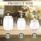 Nuogo 4 Pcs Plastic Candy and Cookie Jars with Lids Clear Cookie Container Candy Jars Large Airtight Apothecary Storage Organization for Wedding Home Kitchen Bar304264 oz