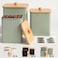 HB Design Co. Kitchen Canisters for Countertop Set of 3 with Customizable Chalkboard Labels Marker Pen Big Iron Kitchen Canisters with Airtight Lids Sage Green Canister Set Flour and Sugar Containers