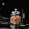 KEKEHOME 101oz Plastic Food Storage Jar with Airtight Seal Lid Square Kitchen Counter Container for Cookies Candy Pasta Dry Goods for Pantry Organization3L