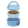 KindTail Dog Travel Bowls Set of 2 Portable Pet Food Water Dishes with Lid Handle Each Nesting Container Includes a NonSlip Silicone Base Microwave Dishwasher Safe BPA ToxinFree