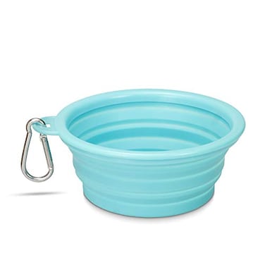 Made Easy Kit Portable Collapsible Dog Bowl for Water or Food Great Pet Travel Bowl in Multiple Sizes Standard 12oz Teal