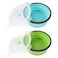 Joyinjojo 2 Pack Collapsible Silicone Travel Dog Bowls with Lids Portable Pet Feeders 17 oz 500ml