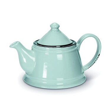 Abbott Collection Enamel Look Ceramic Teapot Mint Green 32oz 9 L
