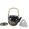 JapanBargain Japanese Plastic Teapot Melamine Tea Pot for Home or Restaurant Made in Japan Black Color 54 oz