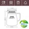 CNGLASS OneTouch Glass Teapot 27oz800ml Glass Tea Kettle with Stainless Steel Filter Lid Stovetop Safe Loose Leaf Tea Maker