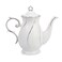 Agyiuns tea pot ceramic with lid 388 Oz for Tea Milk Coffee Flower teaWhite with gold thread