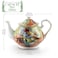 AOTELIDA Teapot 30 oz Vangogh Paintings Bone China Loose Tea Pot Floral Design Vintage Ceramic Coffee Water Pot European Style Porcelain Flower Vase