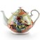 AOTELIDA Teapot 30 oz Vangogh Paintings Bone China Loose Tea Pot Floral Design Vintage Ceramic Coffee Water Pot European Style Porcelain Flower Vase