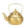 SANQIAHOME 2000ml stainless steel antique style teapotwith Infuser thickened boiling kettle lifting handleGold