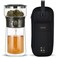 ZENS Cool Glass Teapot with Infuser Smart One Touch Tea Maker for Loose Tea Diffusers with Insulated Mug and Portable Tea Kits Enchanted Teapot Alternatives for Tea Lover Gifts