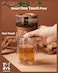 ZENS Modern Glass Infuser Teapot One Touch Tea Maker for Loose Leaf Tea with Insulated Mug and Portable Case Enchanted Pot Alternatives for Tea Lover Gifts