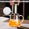 Baalaka Glass Teapot 186oz550ml Tea Pot with Removable Infusers for Loose Tea Borosilicate Glass Tea Kettle Tea Maker Stovetop for Camping Tea Infuser for Loose Leaf Tea Travel