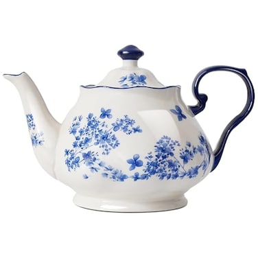 DivnPorc Bone China European Style Floral Ceramic Teapot 45oz Perfect for Tea Sets Loose Tea and Parties