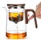 SINTENILL Enchant Tea Pot 800ml271oz Witchcraft Magic Glass Teapot Magnetic Water Separation Design Borosilicate Infuser Pot with Strainer for Loose Leaf Herbal Teas Ideal for Tea Maker