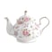Agyiuns Flower Ceramic Teapot22oz Porcelain Tea pot for Tea Coffee Milk for Office Home Men Women as GiftWhite and small flowers